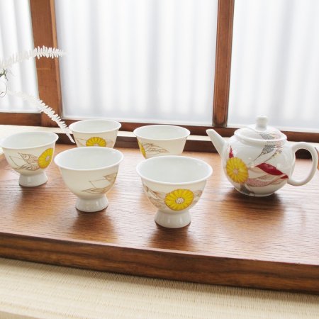 京焼・清水焼 SHOWKO 茶器セット　菊