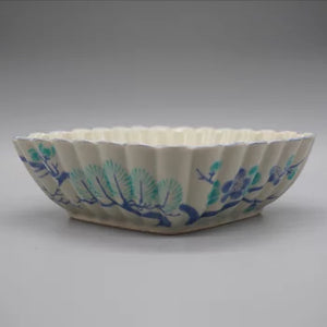 京焼・清水焼 叶松谷 古清水意松梅菱形向付 – SEIKADO 京焼・清水焼 叶松谷 古清水意松梅菱形向付 – SEIKADO