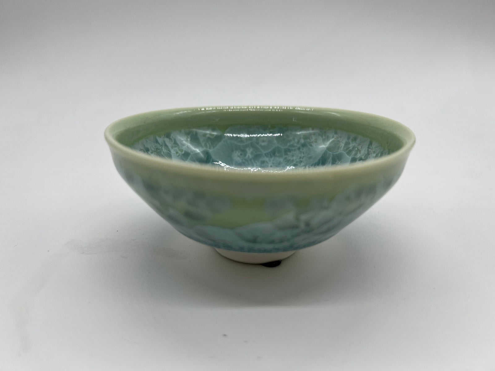 限定SALE新作登場京焼・清水焼　小茶器揃　花結晶(白)(はなけっしょう(しろ))　陶あん　トウア698　磁器 急須、土瓶