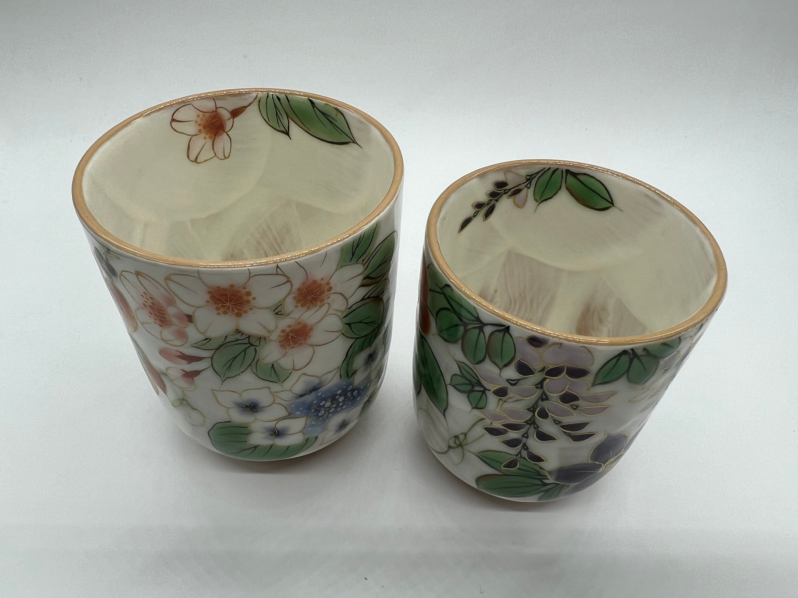 日本新品京焼・清水焼　香炉　紫草花(むらさきそうか)　陶あん　トウア906　磁器 香炉、香合