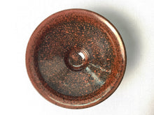 Load image into Gallery viewer, Kyoto ware/Kiyomizu ware Yoshimasa Kimura persimmon tenmoku sake cup
