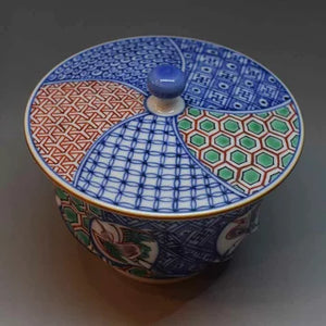 京焼・清水焼 叶松谷 捻赤祥瑞鳥丸紋蓋付汲出椀 – SEIKADO 京焼・清水焼 叶松谷 捻赤祥瑞鳥丸紋蓋付汲出椀 – SEIKADO