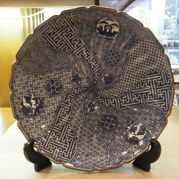 京焼・清水焼 山本壹楽(壹楽窯) 丸紋祥瑞天皿 – SEIKADO 京焼・清水焼 山本壹楽(壹楽窯) 丸紋祥瑞天皿 – SEIKADO