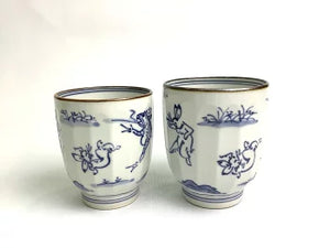 京焼・清水焼 山本壹楽(壹楽窯) 染付高山寺組湯呑 – SEIKADO 京焼・清水焼 山本壹楽(壹楽窯) 染付高山寺組湯呑 – SEIKADO