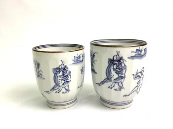 壹楽窯 山本壹楽 渕小紋蓋付き湯呑茶碗揃京焼・清水焼 壹楽窯 山本壹楽 渕小紋蓋付き湯呑茶碗揃京焼・清水焼
